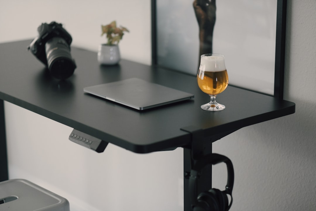 Sleek Minimalist Table with Metal Legs
