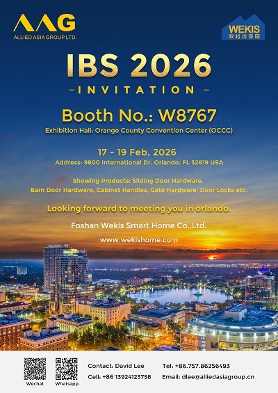 WEKIS to Showcase Innovative Door & Cabinet Hardware Solutions at IBS 2026 in Orlando