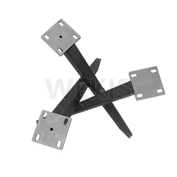 Black Metal Table Legs 71cm H - Spider Frame Table Leg