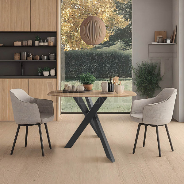 Black Metal Table Legs 71cm H - Spider Frame Table Leg