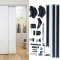 Wekis Flush Sliding Door System – Complete Concealed Hardware Kit for Seamless Modern Interiors