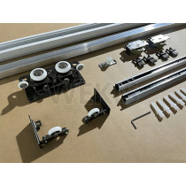 WEKIS Ghost Door Hardware Kit | Soft Close Suspended Sliding System for Modern Interior Floating Doors