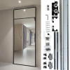 WEKIS Ghost Door Hardware Kit | Soft Close Suspended Sliding System for Modern Interior Floating Doors