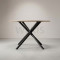 WEKIS Detachable X-Shape Spider Table Legs | Heavy-Duty Metal Dining Table Base for Round/Square Tops