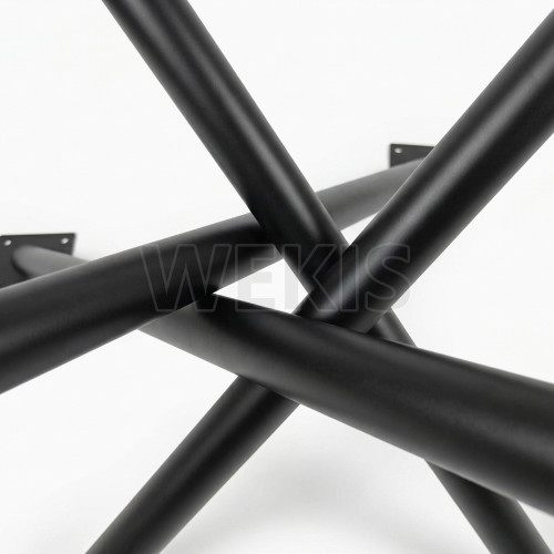 WEKIS Detachable X-Shape Spider Table Legs | Heavy-Duty Metal Dining Table Base for Round/Square Tops