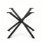 WEKIS Detachable X-Shape Spider Table Legs | Heavy-Duty Metal Dining Table Base for Round/Square Tops