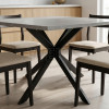 WEKIS X-Shaped Spider Table Base | Heavy-Duty Detachable Metal Leg Stand for Dining/Coffee Tables