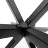 WEKIS X-Shaped Spider Table Base | Heavy-Duty Detachable Metal Leg Stand for Dining/Coffee Tables