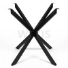 WEKIS X-Shaped Spider Table Base | Heavy-Duty Detachable Metal Leg Stand for Dining/Coffee Tables