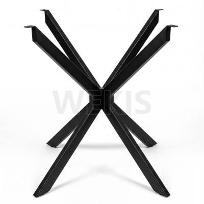 WEKIS X-Shaped Spider Table Base | Heavy-Duty Detachable Metal Leg Stand for Dining/Coffee Tables