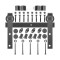Iron Barn Door Hardware Kit