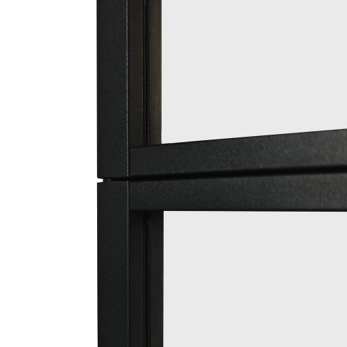 WEKIS 3-Section Glass Sliding Barn Door Durable & Easy-to-Assemble Interior Partition