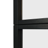 WEKIS 3-Section Glass Sliding Barn Door Durable & Easy-to-Assemble Interior Partition