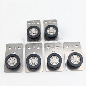 WEKIS Hidden Cabinet Folding Door Hardware Kit, Soft Close Pocket System for Kitchen Tall Appliance Cabinet Doors