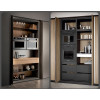 WEKIS Hidden Cabinet Folding Door Hardware Kit, Soft Close Pocket System for Kitchen Tall Appliance Cabinet Doors