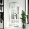 Custom Mirror Sliding Door System with Aluminium Frame and Top Bottom Track