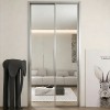 Custom Mirror Sliding Door System with Aluminium Frame and Top Bottom Track