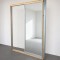 Custom Mirror Sliding Door System with Aluminium Frame and Top Bottom Track