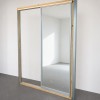 Custom Mirror Sliding Door System with Aluminium Frame and Top Bottom Track