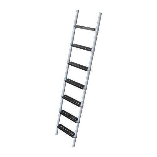 Aluminium Rolling Library Ladder Metal Anti-Slip Treads 2200-3048mm