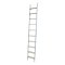 Aluminium Rolling Ladder with Solid Oak Treads Spliced Stile
