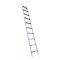 Aluminium Rolling Ladder with Solid Oak Treads Spliced Stile