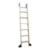 Rolling Library Ladder with 2000mm Spliced Track Wood Ladder