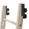 Rolling Library Ladder with 2000mm Spliced Track Wood Ladder
