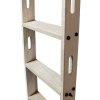 Rolling Library Ladder with 2000mm Spliced Track Wood Ladder