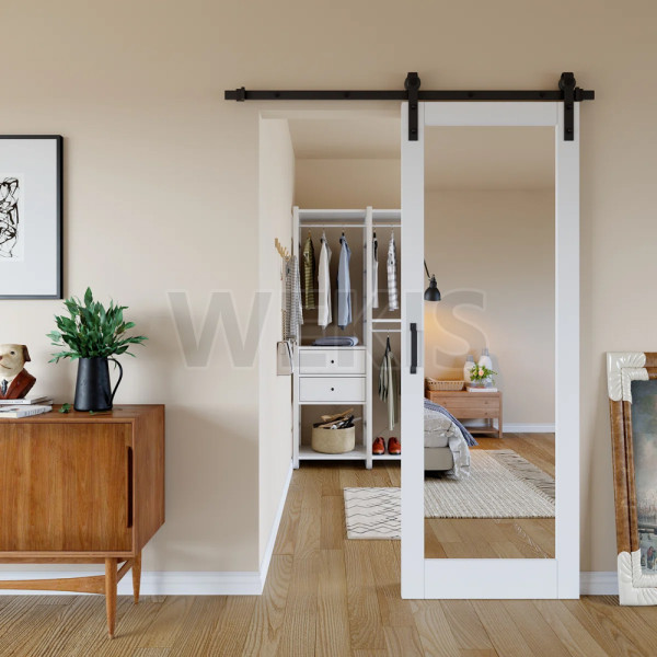 Mirror Barn Door 201801: A Double-Sided Mirrored Sliding Door