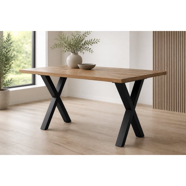 Knock-Down Table Legs AA100003: A Tool-Free X-Frame Design Built for Flat-Pack Shipping