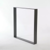Perna de mesa de metal em formato quadrado minimalista