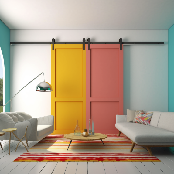 Colorful Barn Doors