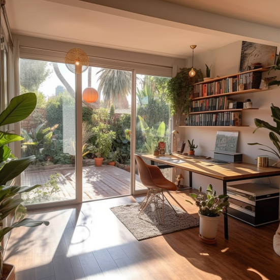 remote work home office