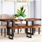 Squared Metal Table Leg in black