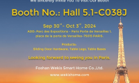Come and Visit Our Innovative Sliding Door Solutions and Furniture Hardware at BATIMAT 2024