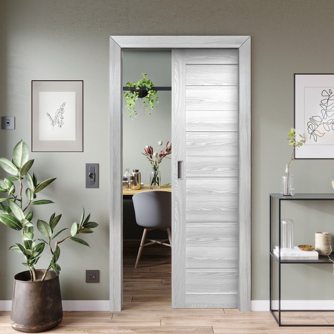 modern pocket door