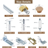 4-Panel Bi-Fold Closet Door Hardware Kit | Track Mount System with Hinges & Rollers for Wardrobe Doors