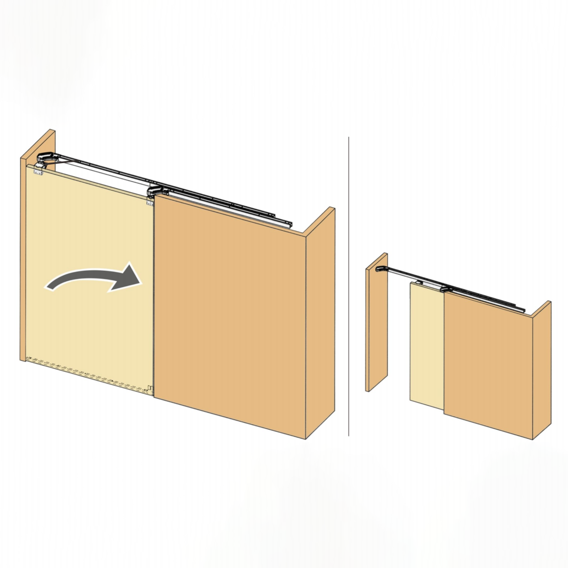 pocket sliding door hardware frame
