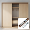 Light‑Duty Wardrobe Pocket Door Hardware Kit | WEKIS