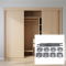 Light‑Duty Wardrobe Sliding Door Fitting With Synchronous Linkage | WEKIS