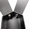 Black Spider‑Style Metal Dining Table Leg, X‑Shape Industrial Table Leg Kit | WEKIS