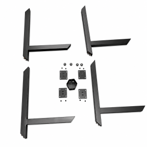 Black Spider‑Style Metal Dining Table Leg, X‑Shape Industrial Table Leg Kit | WEKIS