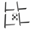 Black Spider‑Style Metal Dining Table Leg, X‑Shape Industrial Table Leg Kit | WEKIS