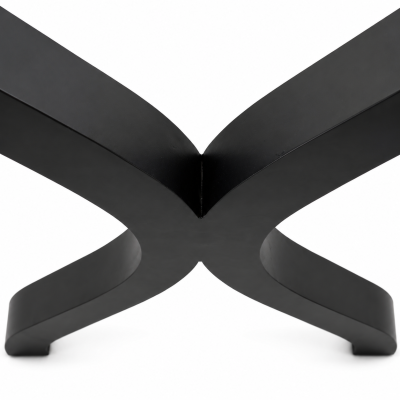 X Shape Metal Table Leg, Industrial Cross Dining Table Base | WEKIS