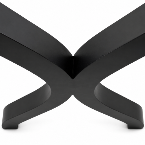 X Shape Metal Table Leg, Industrial Cross Dining Table Base | WEKIS