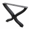 X Shape Metal Table Leg, Industrial Cross Dining Table Base | WEKIS