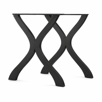 X Shape Metal Table Leg, Industrial Cross Dining Table Base | WEKIS