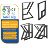 Four New Metal Table Legs: Black Powder-Coated Frames for 2026 Furniture Programs