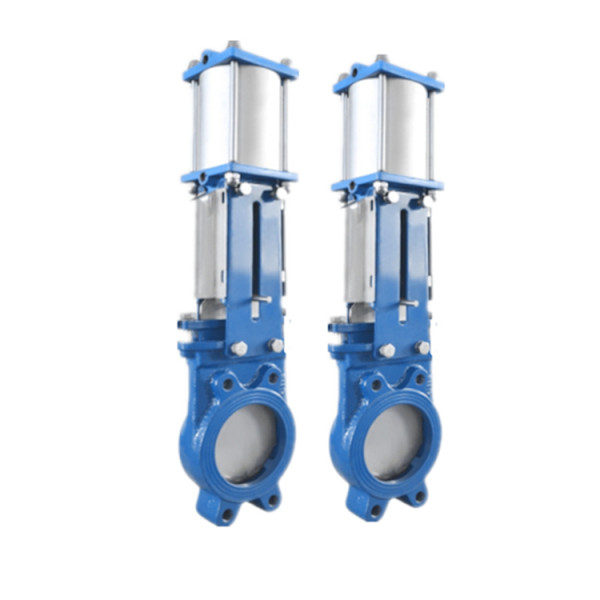 Custom Pneumatic Actuator Knife Gate Valve DN50-DN600 PN10 For Pipe System And Slurry